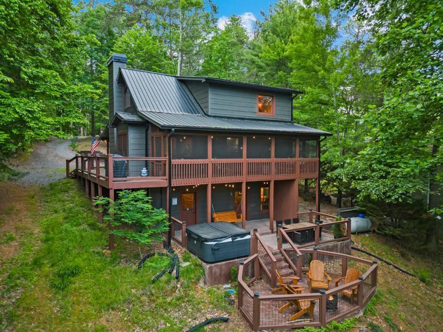 Lakeside Retreat Hot Tub Fishing Hiking Ellijay Buitenkant foto