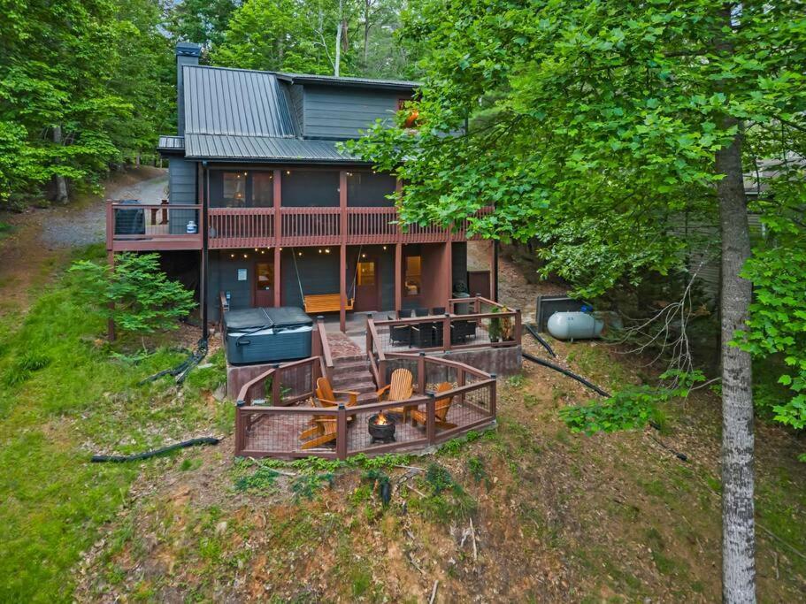 Lakeside Retreat Hot Tub Fishing Hiking Ellijay Buitenkant foto